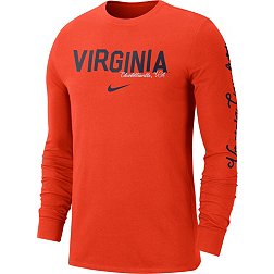 Nike Men's Virginia Cavaliers Orange Cotton Varsity Game Long Sleeve T-Shirt