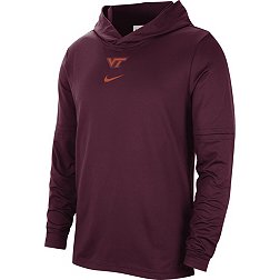 Nike Men's Virginia Tech Hokies Maroon Dri-FIT Football Team Issue Long Sleeve T-Shirt