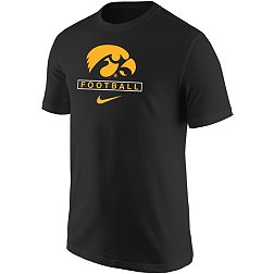 Nike Men's Iowa Hawkeyes Black Football Core Cotton T-Shirt