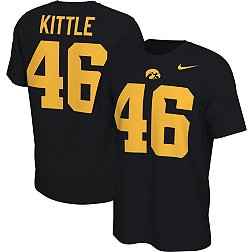 Nike Men's Iowa Hawkeyes #46 Black Kittle Retro Football Jersey T-Shirt