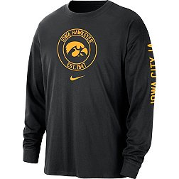 Nike Men's Iowa Hawkeyes Black Max90 Heritage Long Sleeve T-Shirt