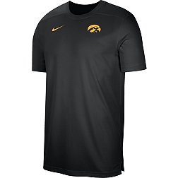 Nike Men's Iowa Hawkeyes Black Football Coach Dri-FIT UV T-Shirt