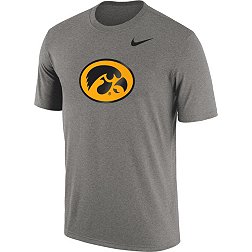 Nike Men's Iowa Hawkeyes Grey Authentic Tri-Blend T-Shirt