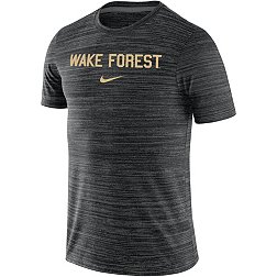 Nike Men's Wake Forest Demon Deacons Black Dri-FIT Velocity Football Team Issue T-Shirt