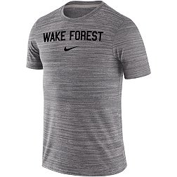 Nike Men's Wake Forest Demon Deacons Grey Dri-FIT Velocity Football Team Issue T-Shirt