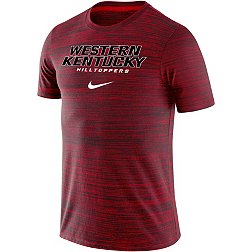 Nike Men's Western Kentucky Hilltoppers Red Dri-FIT Velocity Football Team Issue T-Shirt