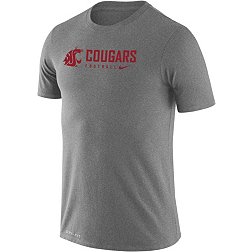 Nike Men's Washington State Cougars Grey Dri-FIT Legend Football Team Issue T-Shirt