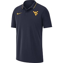 Nike Men's West Virginia Mountaineers Navy Dri-FIT Coach's Polo
