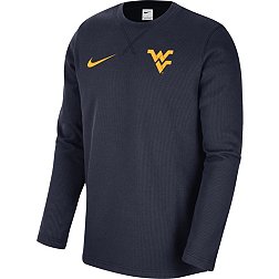 Nike Men's West Virginia Mountaineers Blue Dri-FIT Crew Long Sleeve T-Shirt