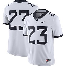 Nike Men's West Virginia Mountaineers #23 White Dri-Fit Away Game Football Jersey