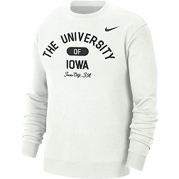 Nike Men's Iowa Hawkeyes White Everyday Campus Crew Neck Sweatshirt