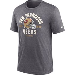Nike Men's San Francisco 49ers Blitz Stacked Dark Grey Heather T-Shirt