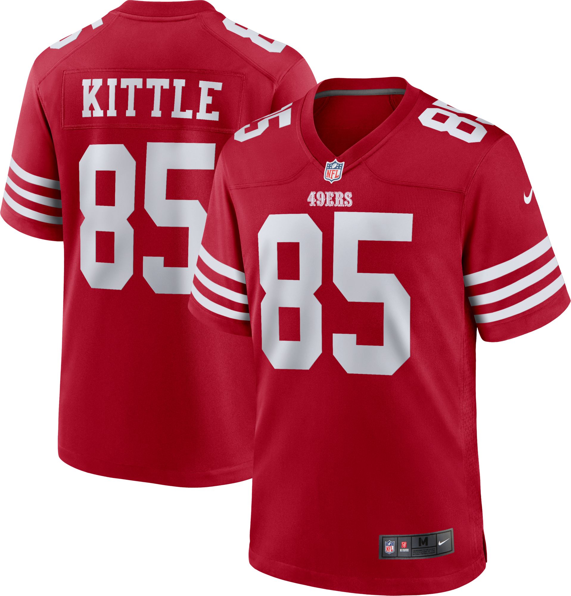 Dick's Sporting Goods Nike Youth San Francisco 49ers George Kittle #85  White Game Jersey