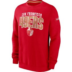 Nike Men's San Francisco 49ers Rewind Shout Red Crew Sweatshirt