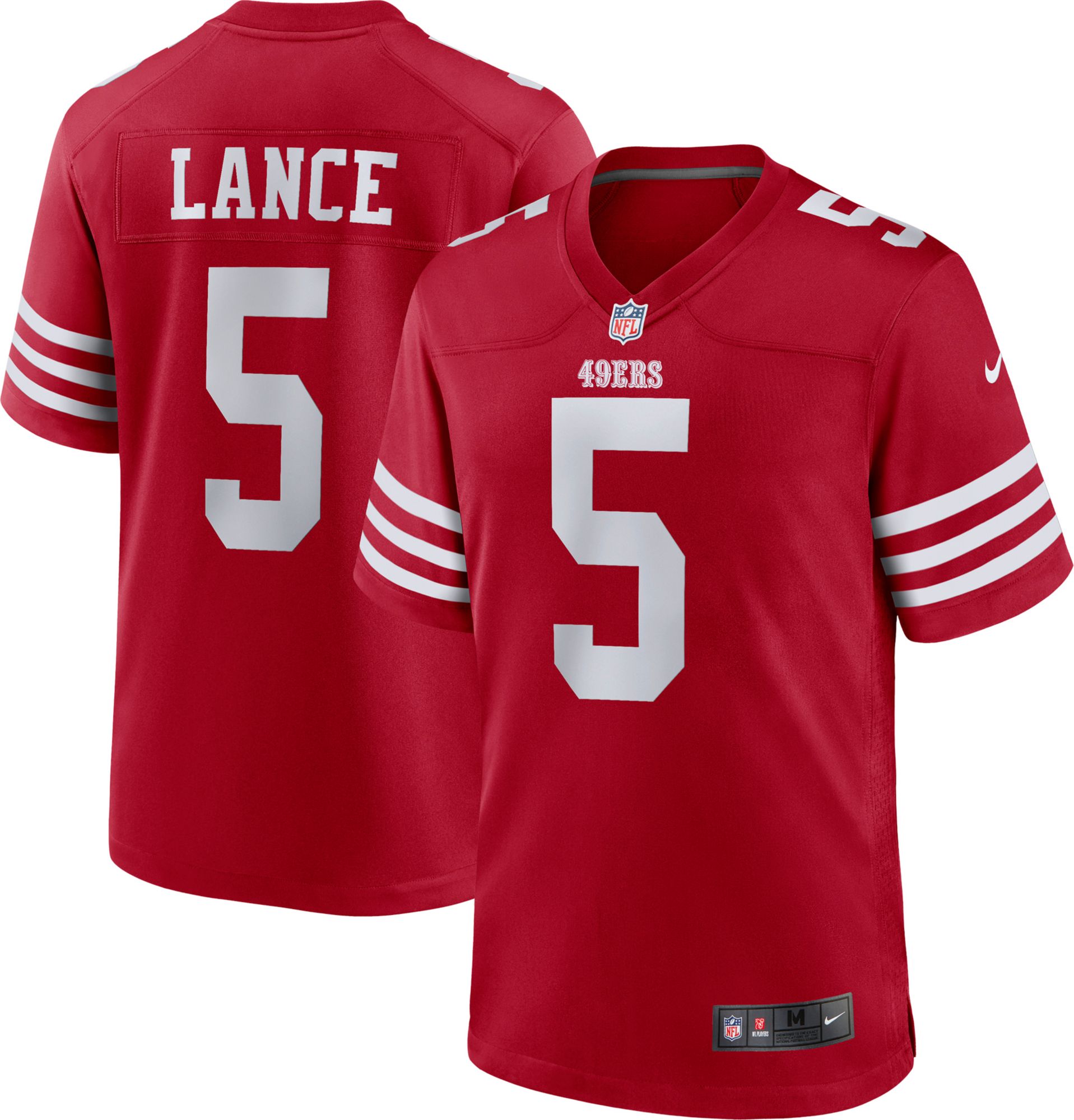 Nike Men's San Francisco 49ers Trey Lance #5 Alternate Game Jersey