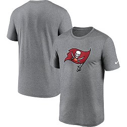 Nike Men's Tampa Bay Buccaneers Legend Logo Heather Grey T-Shirt