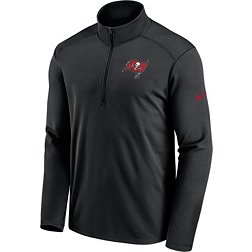 Nike Men's Tampa Bay Buccaneers Logo Pacer Black Half-Zip Pullover