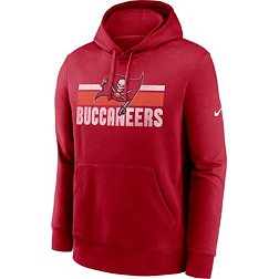 Nike Men's Tampa Bay Buccaneers Team Stripe Red Pullover Hoodie