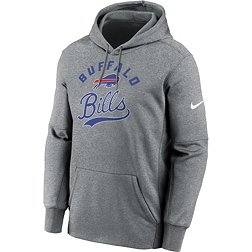 Nike Men's Buffalo Bills Team Script Grey Pullover Hoodie