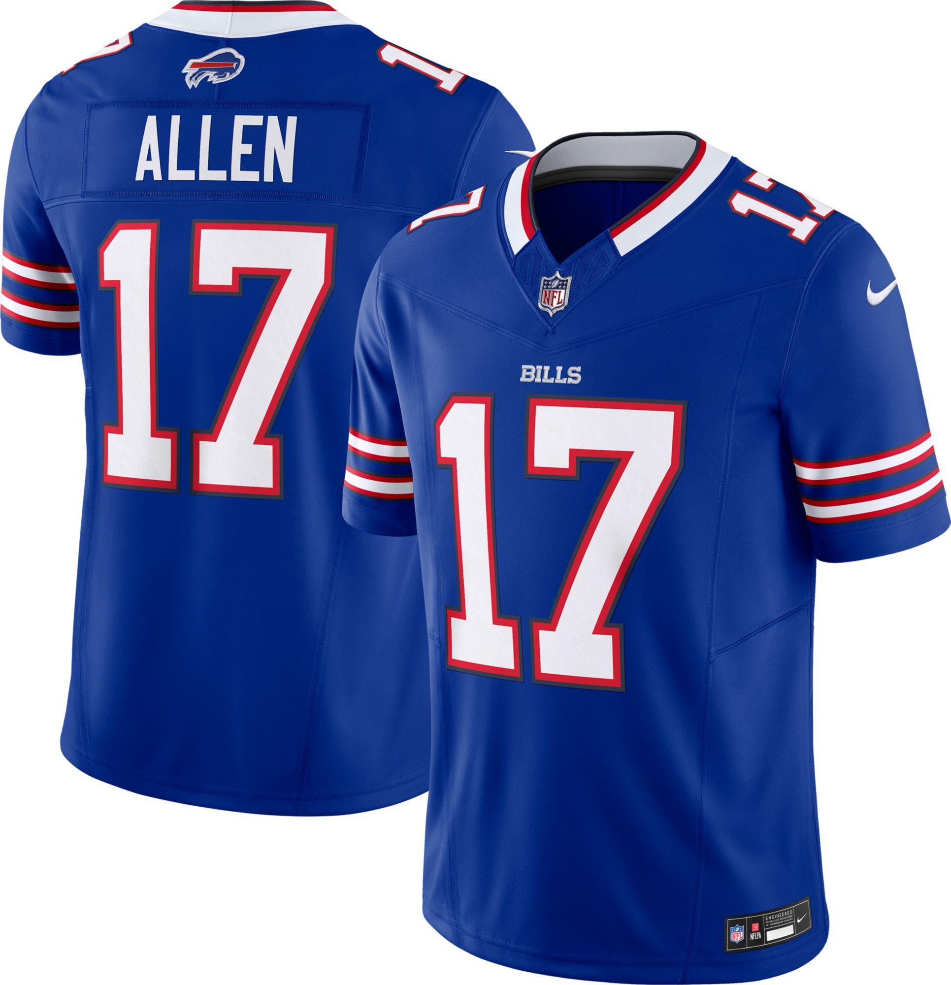Nike Men's Buffalo Bills Josh Allen #17 Vapor F.U.S.E. Royal Limited Jersey