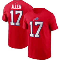 Nike Men's Buffalo Bills Josh Allen #17 Red T-Shirt