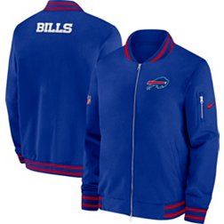 Nike Men's Buffalo Bills Sideline Coaches Royal Full-Zip Bomber Jacket