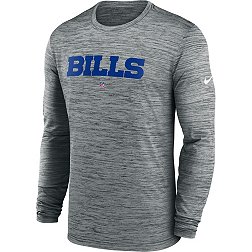 Nike Men's Buffalo Bills Sideline Velocity Dark Grey Heather Long Sleeve T-Shirt