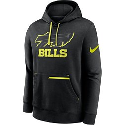 Nike Men's Buffalo Bills 2023 Volt Black Pullover Hoodie