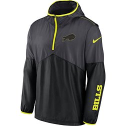 Nike Men's Buffalo Bills 2023 Volt Anthracite Half-Zip Jacket