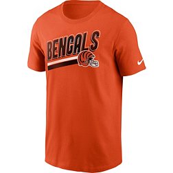 Nike Men's Cincinnati Bengals Blitz Helmet Orange T-Shirt