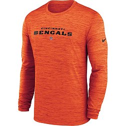 Nike Men's Cincinnati Bengals Sideline Velocity Orange Long Sleeve T-Shirt