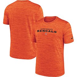 Nike Men's Cincinnati Bengals Sideline Velocity Orange T-Shirt