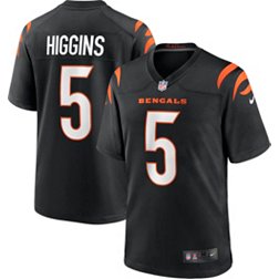 Nike Men's Cincinnati Bengals Tee Higgins #5 Black Game Jersey