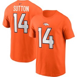 Nike Men's Denver Broncos Cameron Sutton #14 Orange T-Shirt