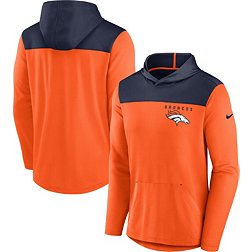 Nike Men's Denver Broncos Alternate Orange Hooded Long Sleeve T-Shirt