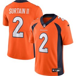 Nike Men's Denver Broncos Patrick Surtain II #2 Vapor Untouchable Limited Orange Jersey
