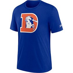 Nike Men's Denver Broncos Rewind Logo Royal T-Shirt