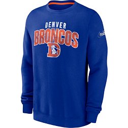 Nike Men's Denver Broncos Rewind Shout Royal Crew Sweatshirt