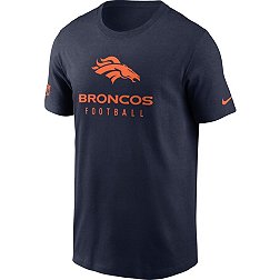 Nike Men's Denver Broncos Sideline Team Issue Navy T-Shirt