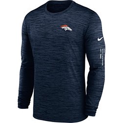 Nike Men's Denver Broncos Sideline Alt Navy Velocity Long Sleeve T-Shirt