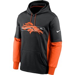 Nike Men's Denver Broncos Overlap Black Pullover Hoodie