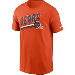 Nike Men's Chicago Bears Blitz Helmet Orange T-Shirt