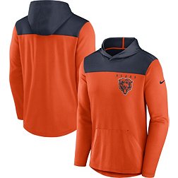 Nike Men's Chicago Bears Alternate Orange Hooded Long Sleeve T-Shirt