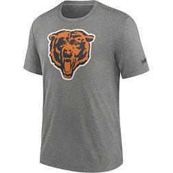 Nike Men's Chicago Bears Rewind Logo Dark Grey Heather T-Shirt