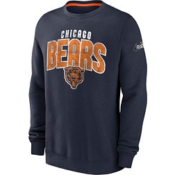 Nike Men's Chicago Bears Rewind Shout Navy Crew Sweatshirt