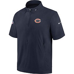Nike Men's Chicago Bears Sideline Coach Navy Short-Sleeve Jacket