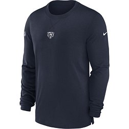 Nike Men's Chicago Bears Sideline Player Navy Long Sleeve T-Shirt