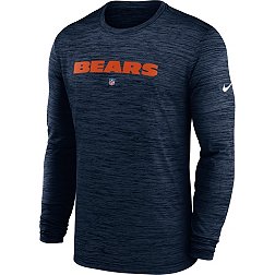 Nike Men's Chicago Bears Sideline Velocity Navy Long Sleeve T-Shirt