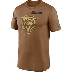 Nike Men's Chicago Bears 2023 Salute to Service Brown Legend T-Shirt