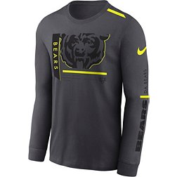 Nike Men's Chicago Bears 2023 Volt Dri-FIT Anthracite Long Sleeve T-Shirt